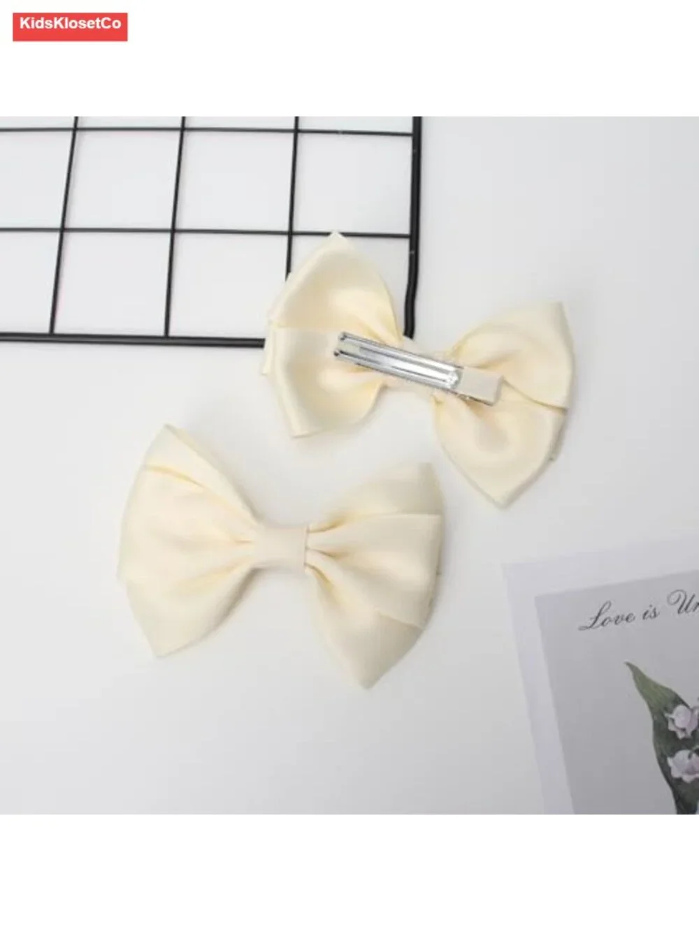 Thick Ribbon Boutique Alligator Clips Hair Bows 4.5in Girls Toddlers Teens